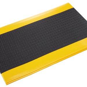 Wear-Bond Comfort-King Pebble-Surface 2' Custom Black w/Yellow - WBRZ024YPC
